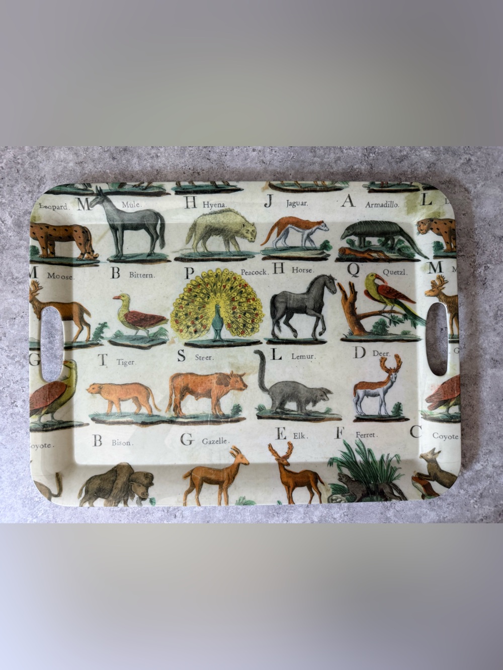 John Derian for Target - Animal Alphabet Melamine Tray
